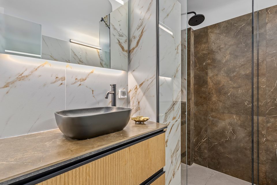 A ground-floor View House bathroom detail